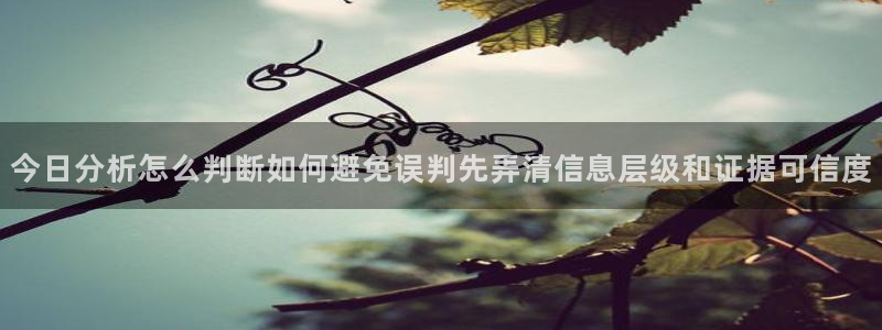 黑料爆料今日新闻：今日分析怎么判断如何避免误判先弄清信息层级和证据可信度