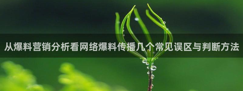 黑料爆料：从爆料营销分析看网络爆料传播几个常见误区与判断方法