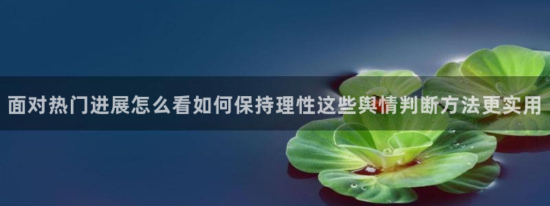 网络热门爆料:面对热门进展怎么看如何保持理性这些舆情判断方法更实用