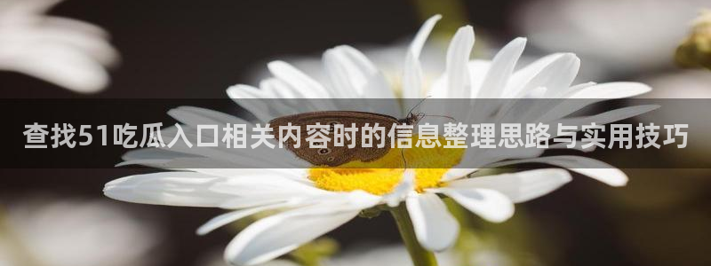 黑料爆料网络事件大全：查找51吃瓜入口相关内容时的信息整理思路与实用技巧