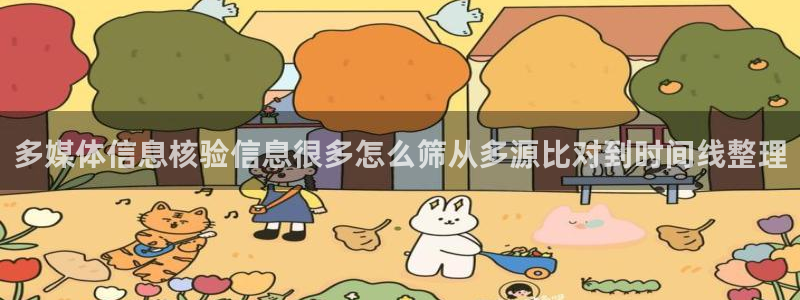 网络黑料事件：多媒体信息核验信息很多怎么筛从多源比对到时间线整理