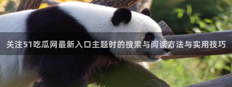 最新事件爆料:关注51吃瓜网最新入口主题时的搜索与阅读方法与实用技巧